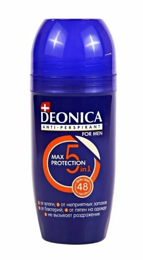 DEONICA FOR MEN антиперспирант 5рrotection 50мл ролл