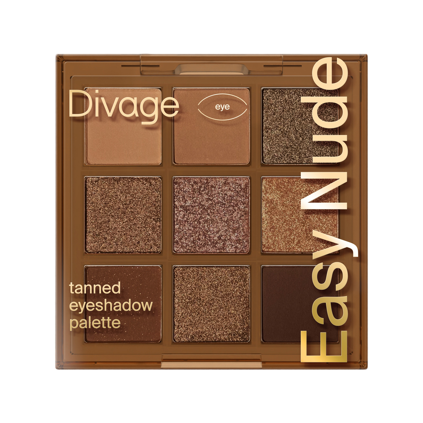 DIVAGE палетка теней д/век easy nude tanned eyeshadow palette