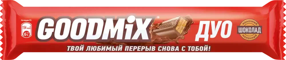 ГУДМИКС батончик ориджинал duo 40г/35