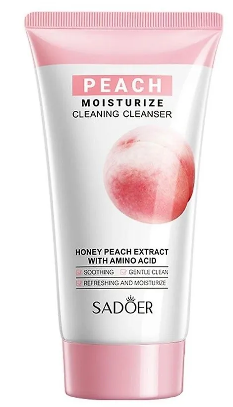 SADOER пенка д/умывания amino acid персик 150г