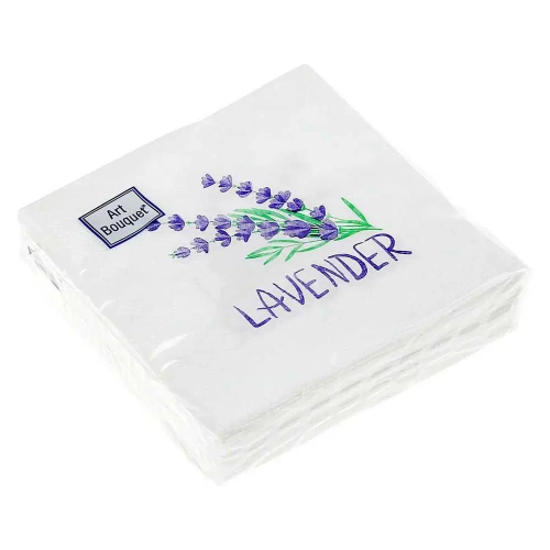 BOUQUET Art салфетки столовые лаванда 2сл. 20*20см 30шт