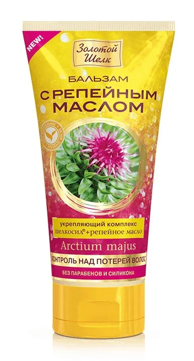 ЗОЛОТОЙ ШЕЛК бальзам д/окрашенных волос контроль над потерей 170мл ЗШ3076