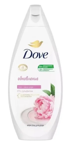 DOVE крем-гель д/душа сливочная ваниль и пион 250мл