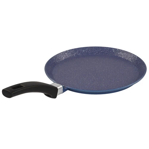 HELPER Gloria cковорода блинная 24см ручка с покрытием soft touch цв.синий GB4024