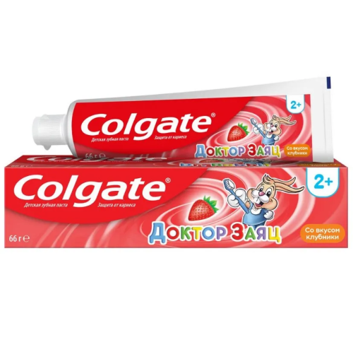 COLGATE паста зубная детская доктор заяц вкус клубники 50мл FCN89287