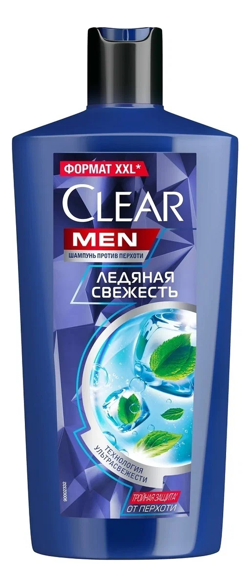 CLEAR MAN шампунь д/волос ледяная свежесть с ментолом 650мл
