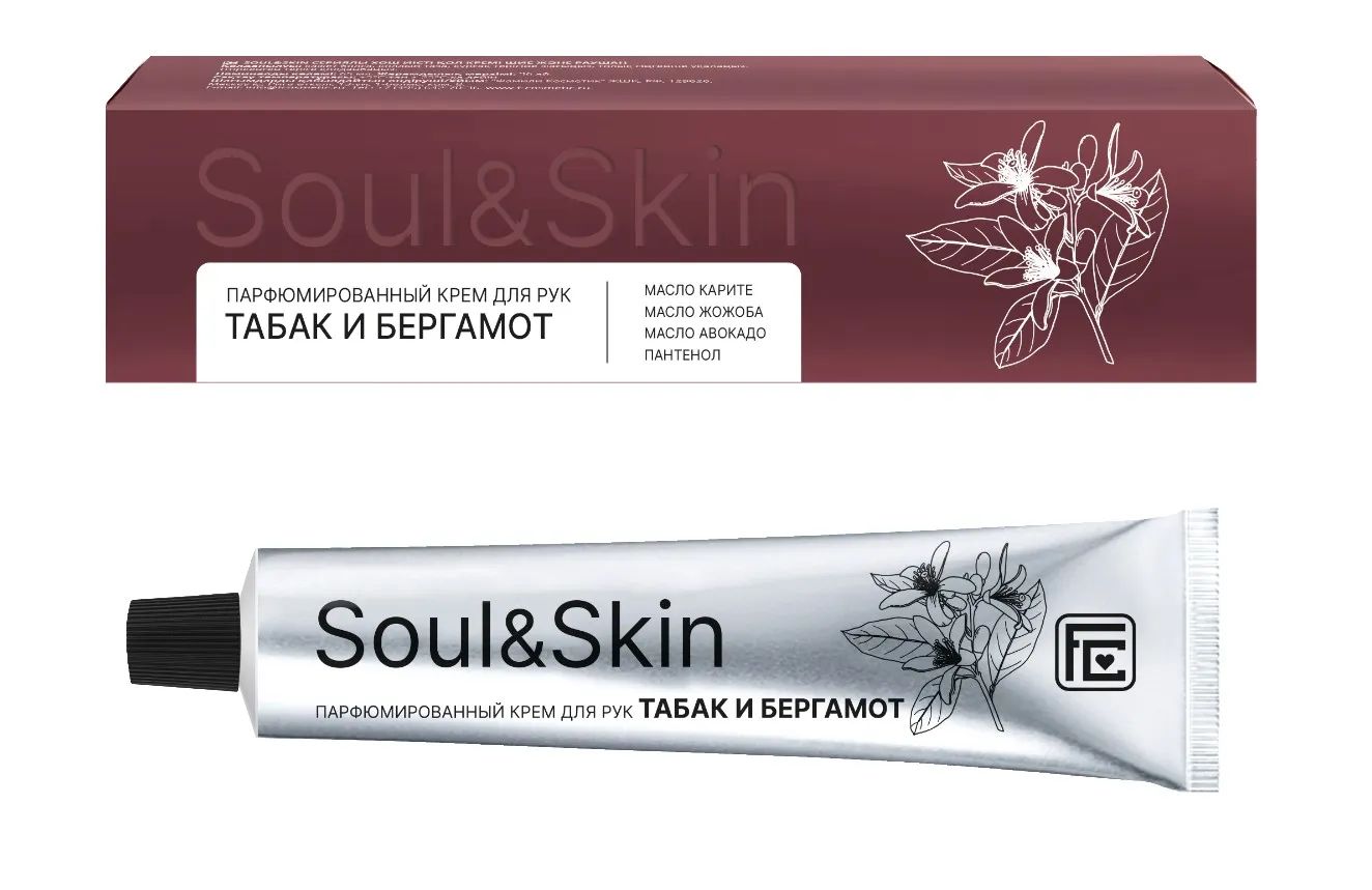 SOUL&SKIN крем д/рук парфюмированный табак и бергамот 65мл