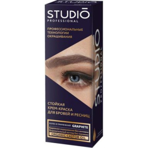 STUDIO краска д/бровей и ресниц графит 30мл