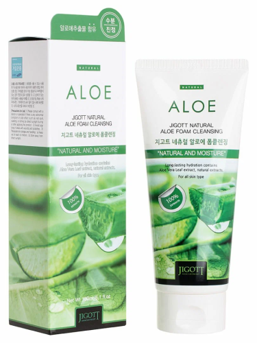 JIGOTT пенка д/умывания с экстрактом алоэ 180мл