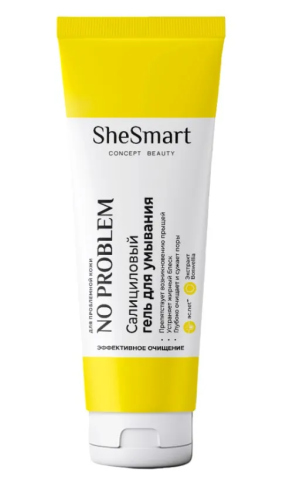 SHESMART гель д/умывания салициловый noproblem premium 100мл