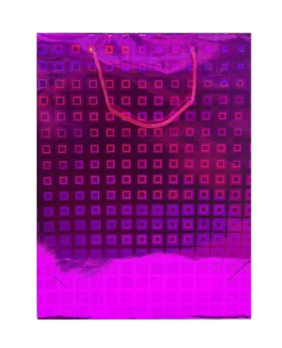 Пакет подарочный голография 26*34*8см EJ25294