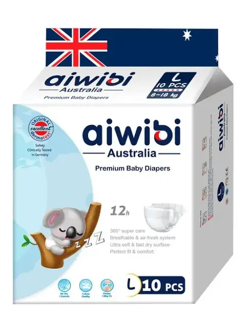 AIWIBI подгузники детские одноразовые 9-14кг 10шт AWB07-L
