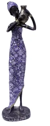 Фигура декоративная африканка 33*11*8см 2024-3412