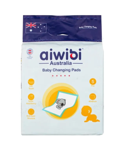 AIWIBI пеленки одноразовые детские 60*40см 5шт AWB-UP-0205/714348