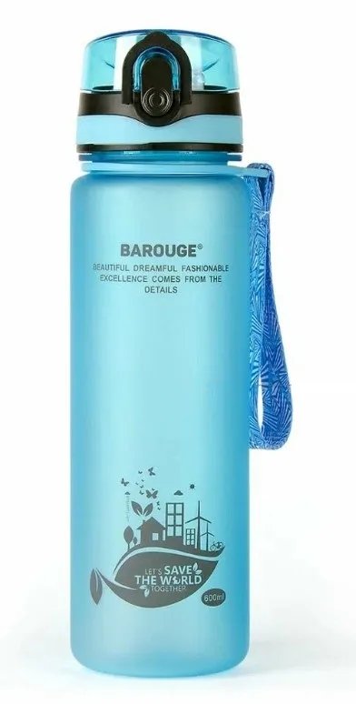 BAROUGE Актив лайф бутылка д/воды цв.голубой 600мл BР-915