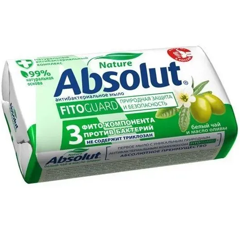 ВЕСНА мыло туалетное absolut nature белый чай и масло оливы 90г