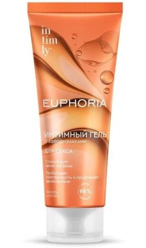 INTIMLY Euphoria гель интимный с афродизиаками ваниль и банан 75мл