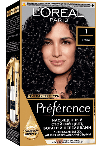 LOREAL PREFERENCE RECITAL краска д/волос т.1.0 неаполь черный