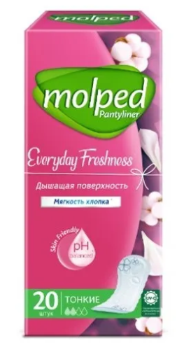 MOLPED прокладки daily care ежедневные 20шт