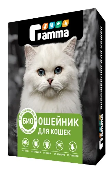 GAMMA биоошейник д/кошек от внешних паразитов 35*9*3см 22302003