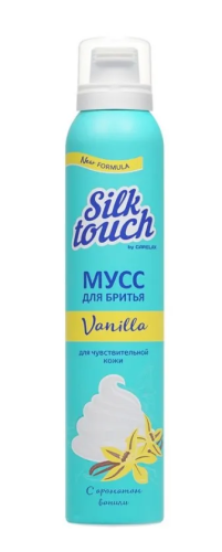 CARELAX Silk Touch мусс д/бритья женский vanilla 200мл