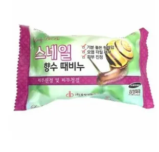 JUNO мыло-пилинг snail soap 150г