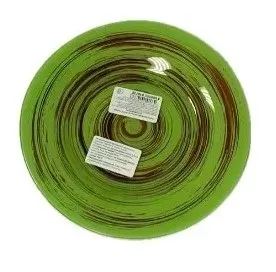 ДЕКОСТЕК Торнадо цв.салатовый-оранжевый тарелка суповая 21см 887/1-Н