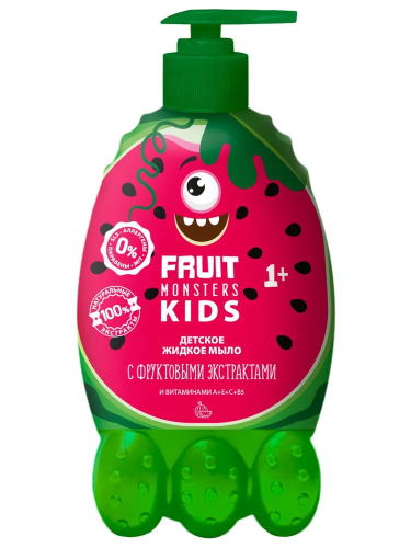 ФРУТОМОНСТРЫ мыло жидкое детское арбуз 400мл