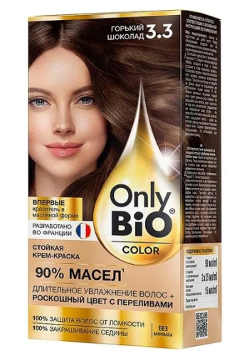ONLY BIO COLOR крем-краска д/волос стойкая т.3.3 горький шоколад