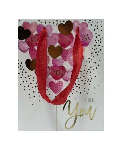 Пакет подарочный 12*15*6см i love you 479154 (10)