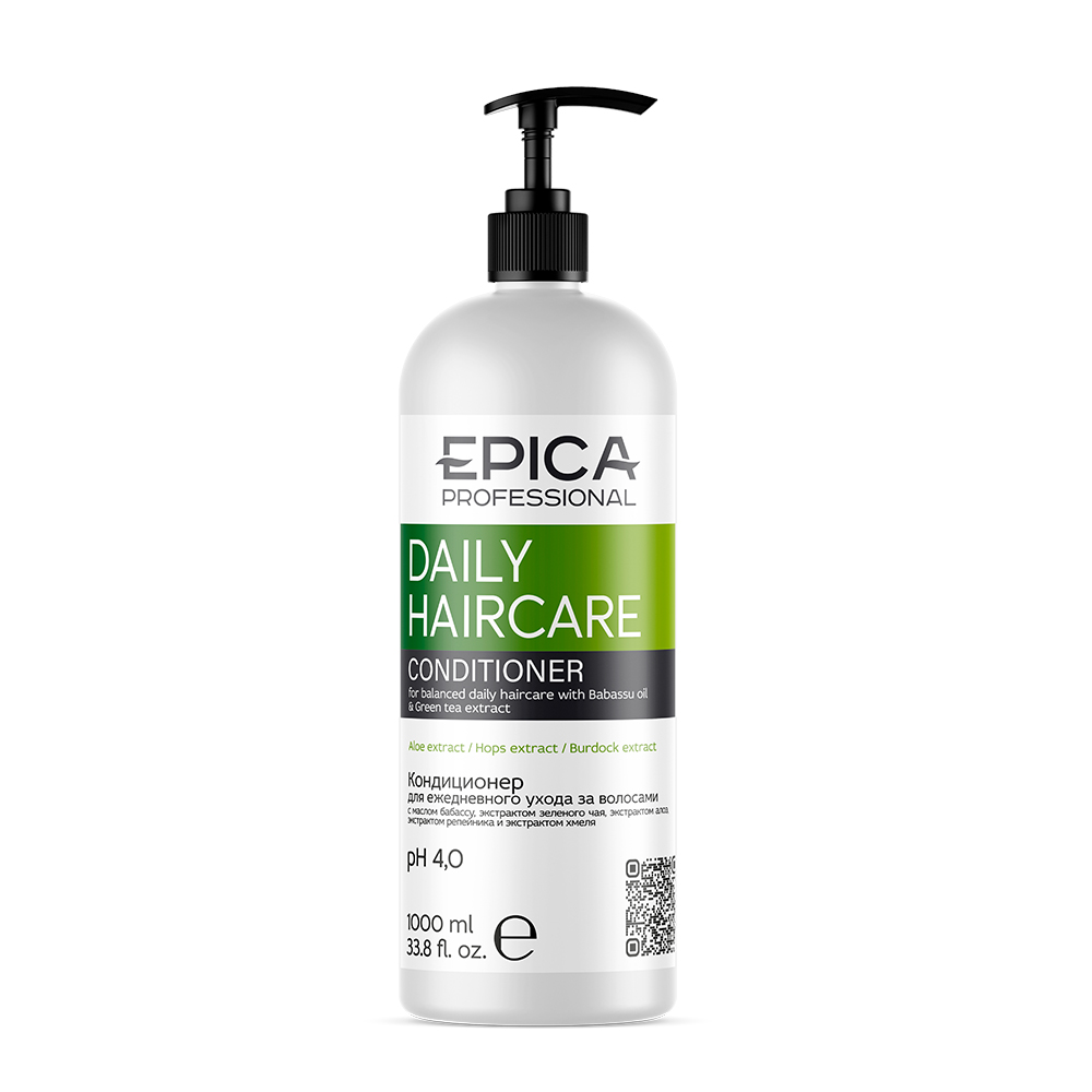EPICA Professional Daily Care кондиционер д/волос ежедневный уход бабассу и зеленый чай 1000мл