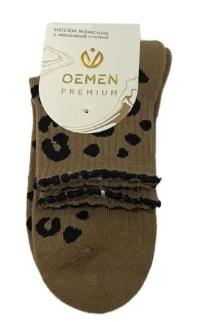 OEMEN носки женские с махровой стопой PW733-4 бежевый р.25-27