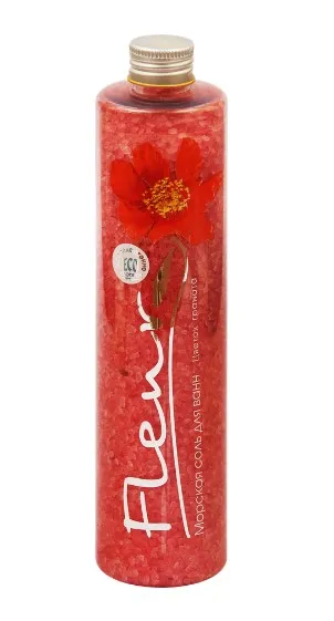 СЕВЕРНАЯ ЖЕМЧУЖИНА соль д/ванн fleur гипоаллергенная цветок граната 410г ПР-4592