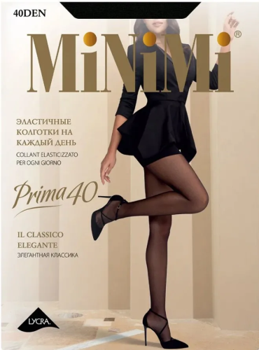 MINIMI колготки женские prima 40 nero р.4