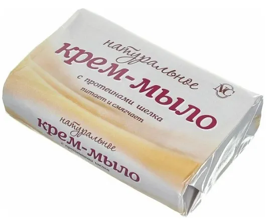 НЕВСКАЯ КОСМЕТИКА крем-мыло туалетное с протеинами шёлка 90г а14599