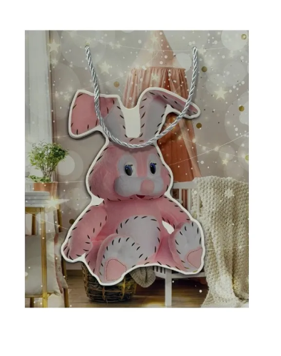 Пакет подарочный 26*32*10см Зайка коллаж ED0348