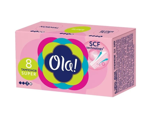OLA тампоны шелковистая поверхность супер 8шт