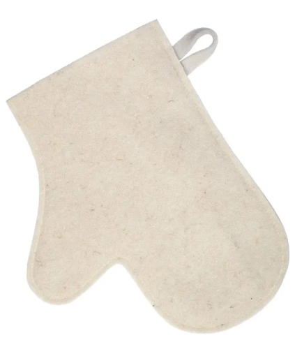 EVA рукавица д/бани и сауны цв.белый Б43