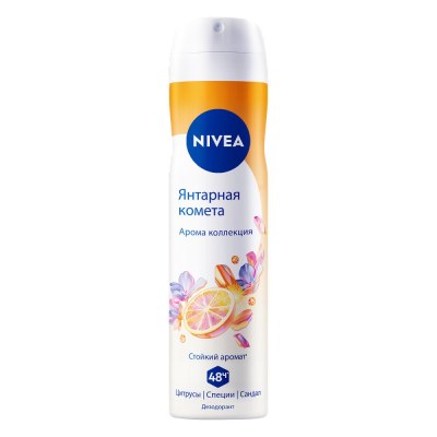 NIVEA антиперспирант жен. янтарная комета 150мл спрей