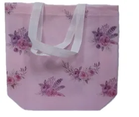 Сумка нетканная 33*28*10см Цветы L230563