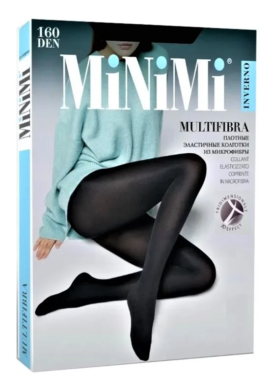 MINIMI колготки женские multifibra 3d 160 nero р.2
