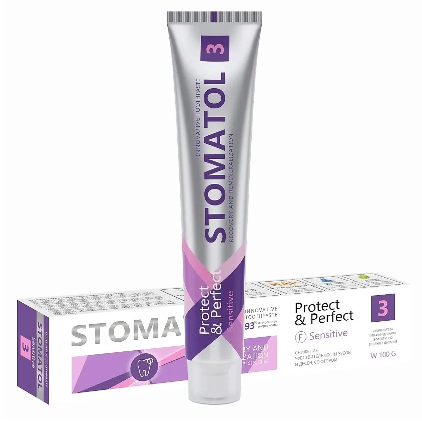 STOMATOL паста зубная 3 sensitive 100г