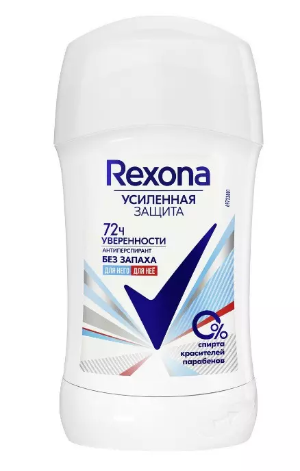REXONA антиперспирант жен. чистая защита без запаха 45мо стик