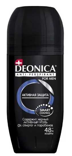 DEONICA FOR MEN антиперспирант активная защита 50мл ролл