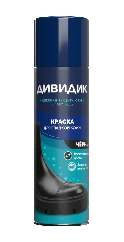 ДИВИДИК краска д/обуви гладкой кожи черный 250мл