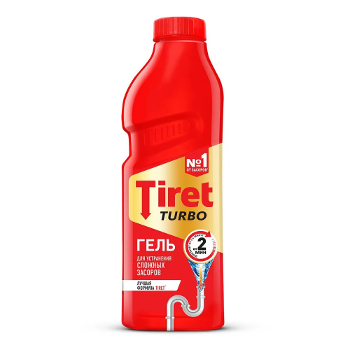 TIRET гель д/устранения засоров turbo 1000мл