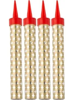 ВЕСЕЛАЯ ЗАТЕЯ свеча-фонтан д/торта 10см 4шт 1502-5199