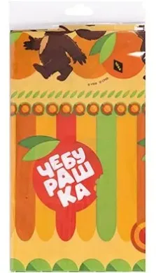 ВЕСЕЛАЯ ЗАТЕЯ скатерть Чебурашка 120*180см 1502-6349