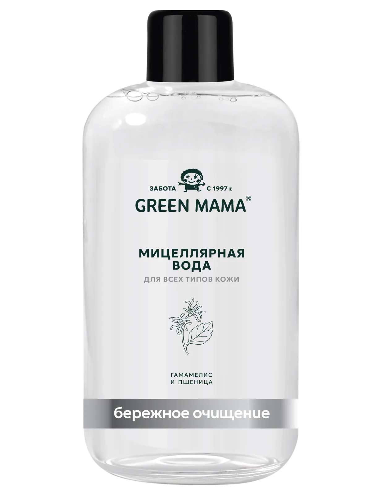 GREEN MAMA вода мицеллярная д/бережного и эффективного очищения 500мл