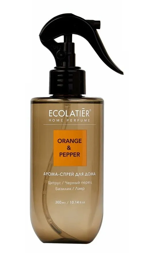 ECOLATIER арома-спрей д/дома orange&pepper 300мл